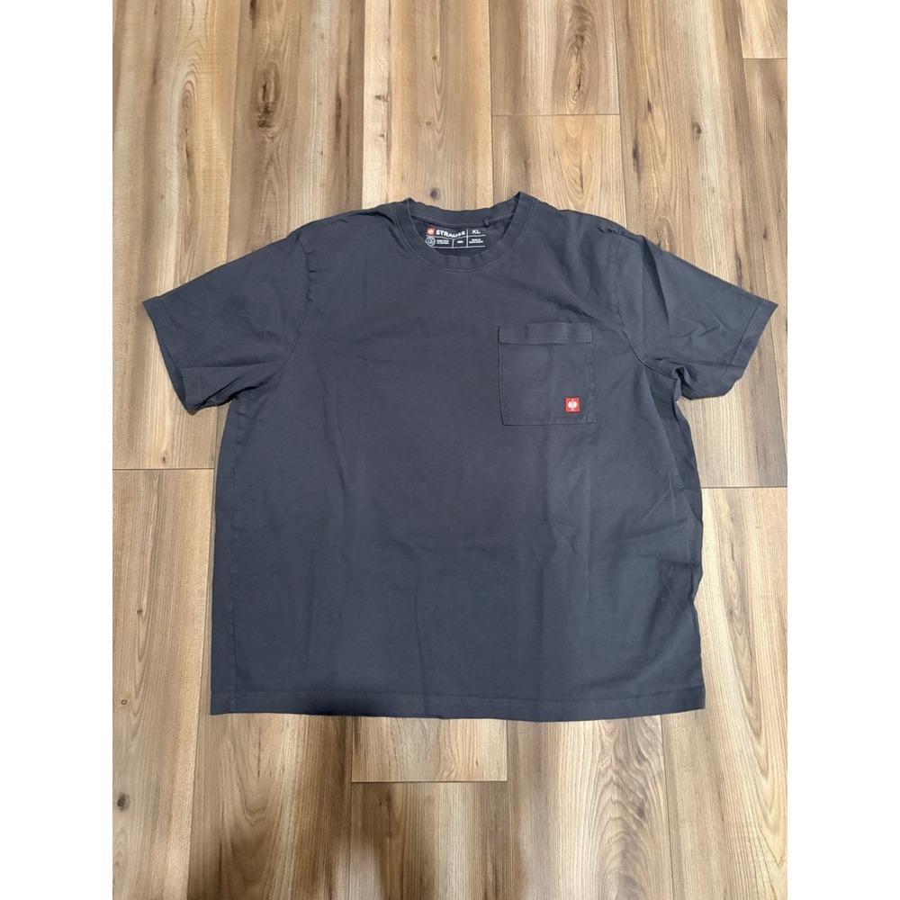 Strauss Pocket T-shirt Gray Men's XL Short Sleeve Cotton
